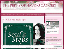 Tablet Screenshot of perksofcancer.com